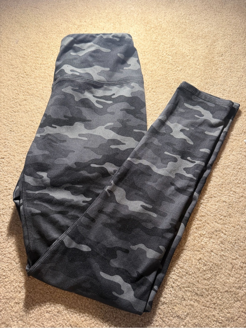 Maurices Black & Gray Camo Leggings